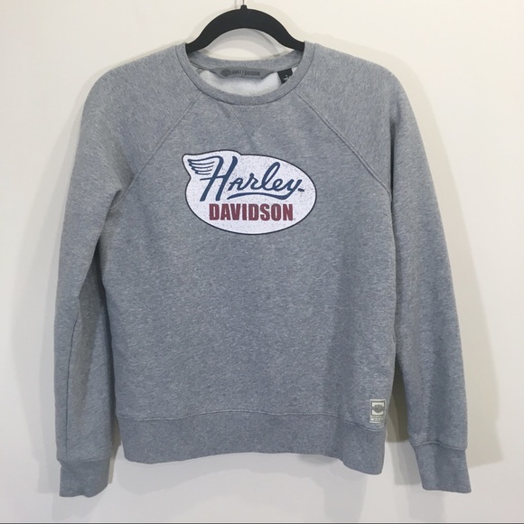 Harley-Davidson Tops - Harley Davidson Sweatshirt Sweater Grey Small